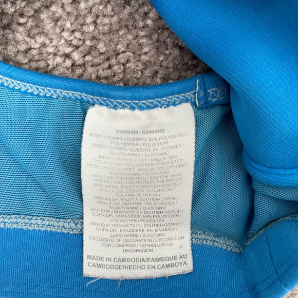 Nike Dri-Fit Medium Support Padded Sports Bra Blue Size Medium - Picture 3 of 5